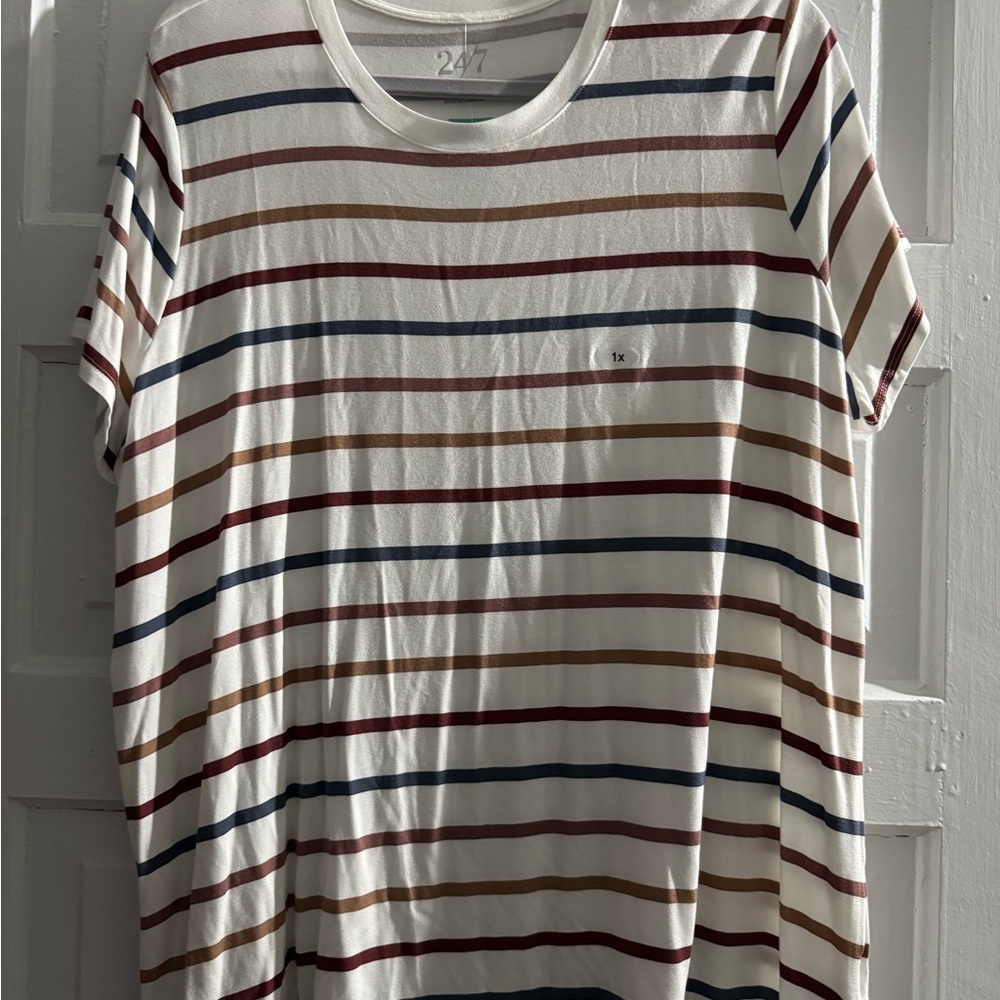 Maurices Multicolor Striped Tee